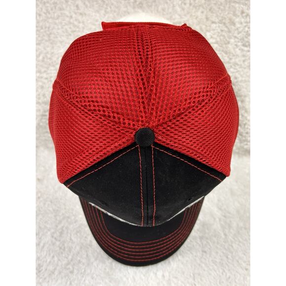 Team Hoyt Archery Shooting Staff Hunting Mens Hat Strap Back Red Baseball Cap - Picture 4 of 7